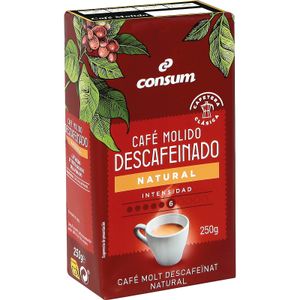 Café Descafeinado Molido Natural 250 Gr