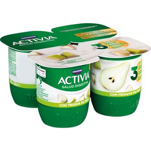 Yogur activia natural 0% pack 4x120g danone