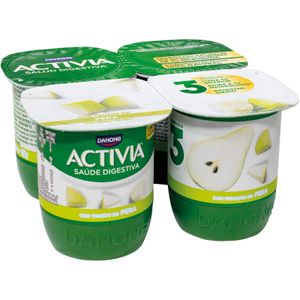 DANONE Activia con Pera Yogur Bífidus P-4 ud.