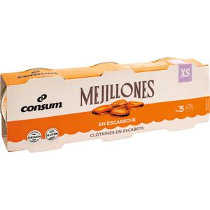 Imagen de Mejillones Gallegos Escabecehe Pack de 3