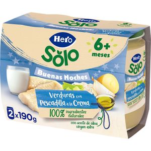 Tarrito Buenas Noches Pescadilla Crema Pack 2 HERO