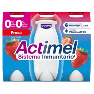 Actimel Líquido 0% Fresa Pack 6 Unidades