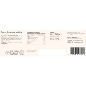 Trozos de Calamar en Tinta Pack de 3