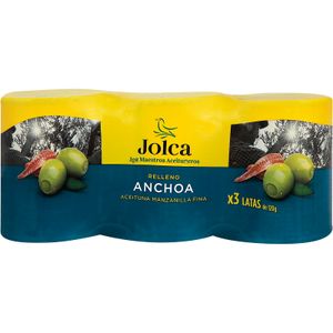 JOLCA Aceitunas Rellenas de Anchoas Pack de 3