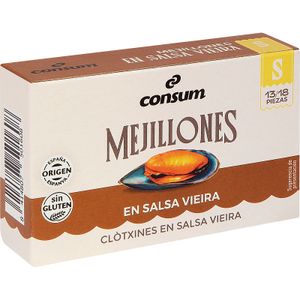 Mejillones Salsa Vieira 13/18 Piezas