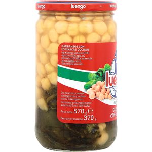Garbanzos Espinacas Frasco