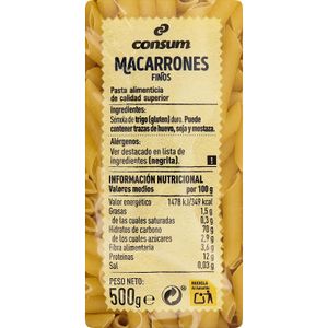 Macarrones Finos Paquete
