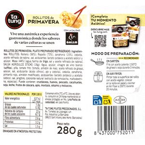 Segona imatge del producte Rotllets de Primavera de la marca TA-TUNG