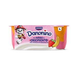 Segona imatge del producte Danonino Petit Maxi Maduixa i Plàtan Pack 4 de la marca DANONE