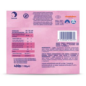 Tercera imatge del producte Danonino Petit Maxi Maduixa i Plàtan Pack 4 de la marca DANONE