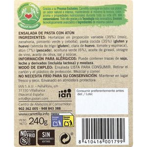 Ensalada Pasta con Atún Bol