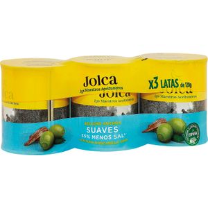JOLCA Aceitunas Rellenas Anchoa Suave Pack 3