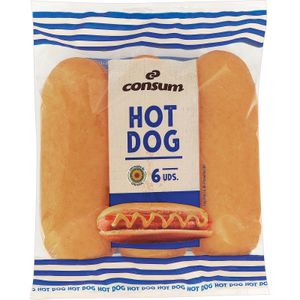 CONSUM Pan Hot Dog 6 Unidades