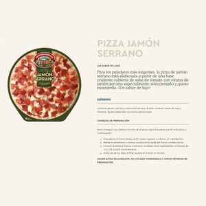 Segona imatge del producte Pizza Pernil de la marca TARRADELLAS