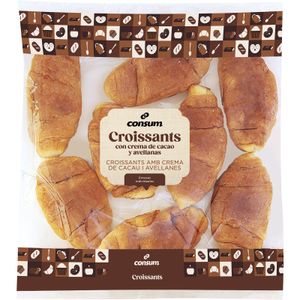 CONSUM Croissants Rellenos de Chocolate