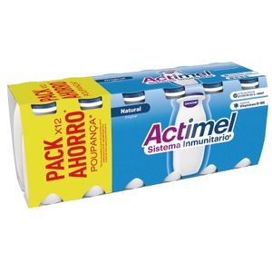 DANONE Actimel Líquido Natural Pack 12 Ud.