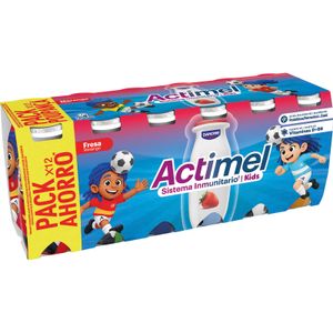 DANONE Actimel Actikids Sabor Fresa Pack 12 ud.