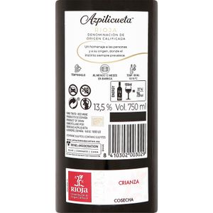 Segunda imagen del producto Vino Tinto Crianza D.O. Rioja de la marca AZPILICUETA
