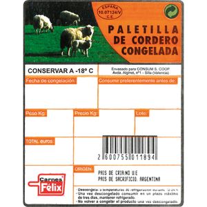 Paletilla de Cordero