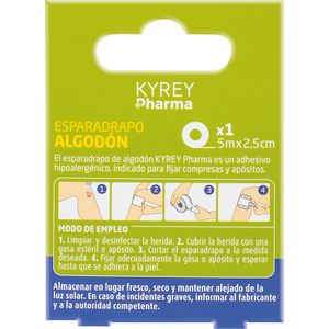 Segona imatge del producte Esparadrap Cotó Color pell 5mx2,5cm de la marca KYREY PHARMA