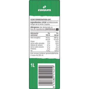 Leche Semidesnatada Brik