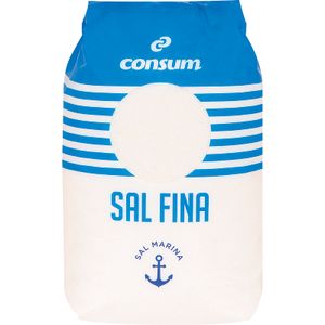 Sal fina marina  12 bolsas de 1kg c/u