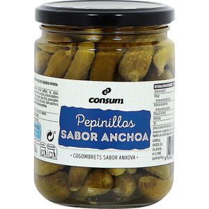 Pepinillos Finos Sabor Anchoa Frasco