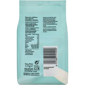 Pipas Calabaza Tostadas Sal Bolsa