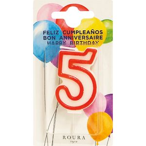 Vela de Aniversario Número 5