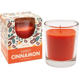 Vela en Vaso Satinado Canela 1 u