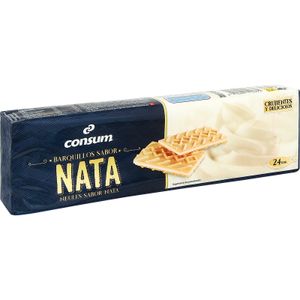 Barquillos Rellenos de Crema Sabor Nata