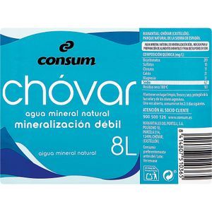 Agua mineral natural Dia garrafa 8 l