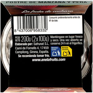 Postre Pera y Manzana  Pack de 2