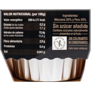 Postre Pera y Manzana  Pack de 2
