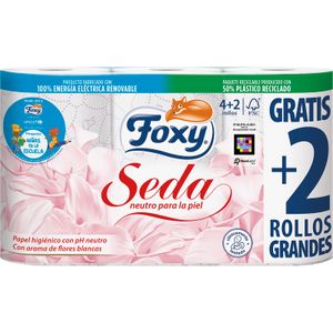 Higiénico Triple Capa Seda 4 Rollos más 2 Gratis