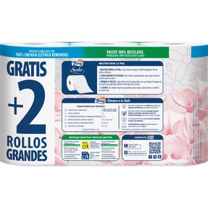 Higiénico Triple Capa Seda 4 Rollos más 2 Gratis
