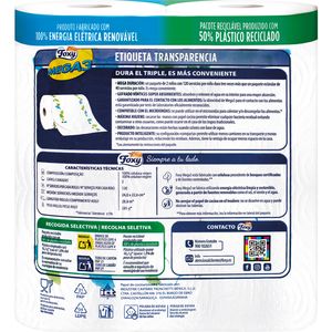 Papel Cocina Compacto Mega3 2 Unid.Igual a 6