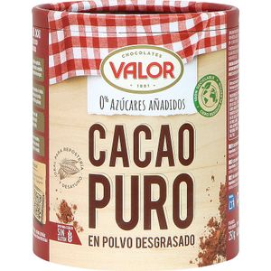 VALOR Cacao Puro en Polvo sin Azúcar