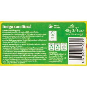 Tercera imatge del producte Infusió Delgaxan 20 Bossetes de la marca POMPADOUR
