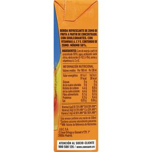 Bebida de Naranja Sin Azúcares Añadidos