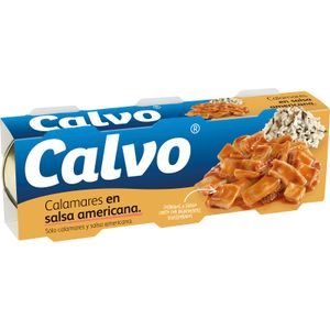 CALVO Calamar Salsa Americana Pack de 3