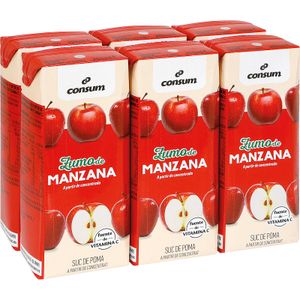 CONSUM Zumo Manzana Concentrado Pack de 6