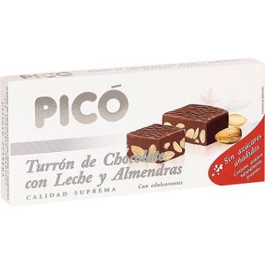 Turrón Chocolate con Almendras sin Azúcar