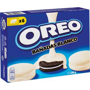 Galleta de Cacao Bañada con Chocolate Blanco