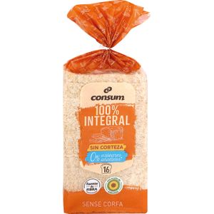 CONSUM Pan Molde 100 %Integral sin Corteza