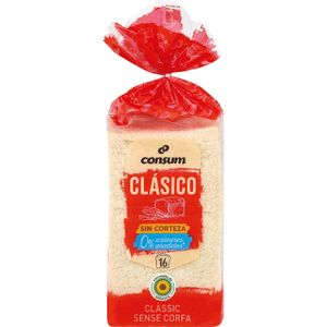 CONSUM Pan de Molde Clásico Sin Corteza
