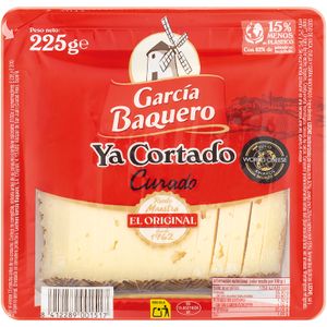QUESO GARCÍA BAQUERO CURADO YA CORTADO 225 G
