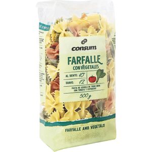 Farfalle con Vegetales Paquete