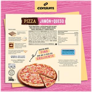 Pizza Jamón y Queso