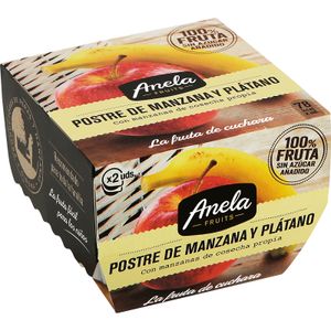 Compota de  Manzana y Plátano Pack de 2